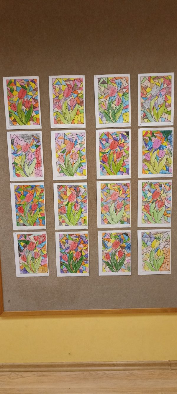 Tulipany- mozaika