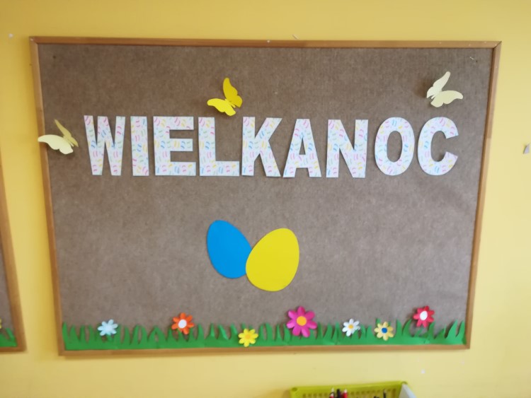 Napis na tablicy – WIELKANOC